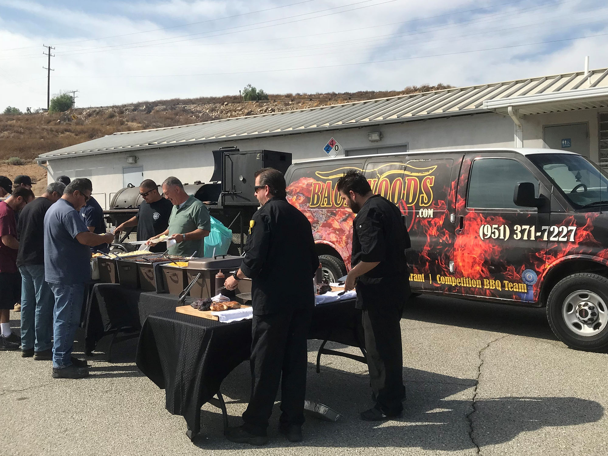 Backwood BBQ Catering in Riverside County before