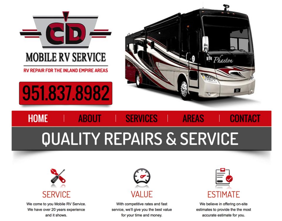 RV Service Web Design