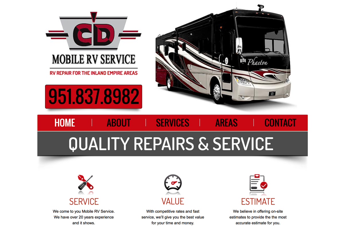 RV Service Web Design