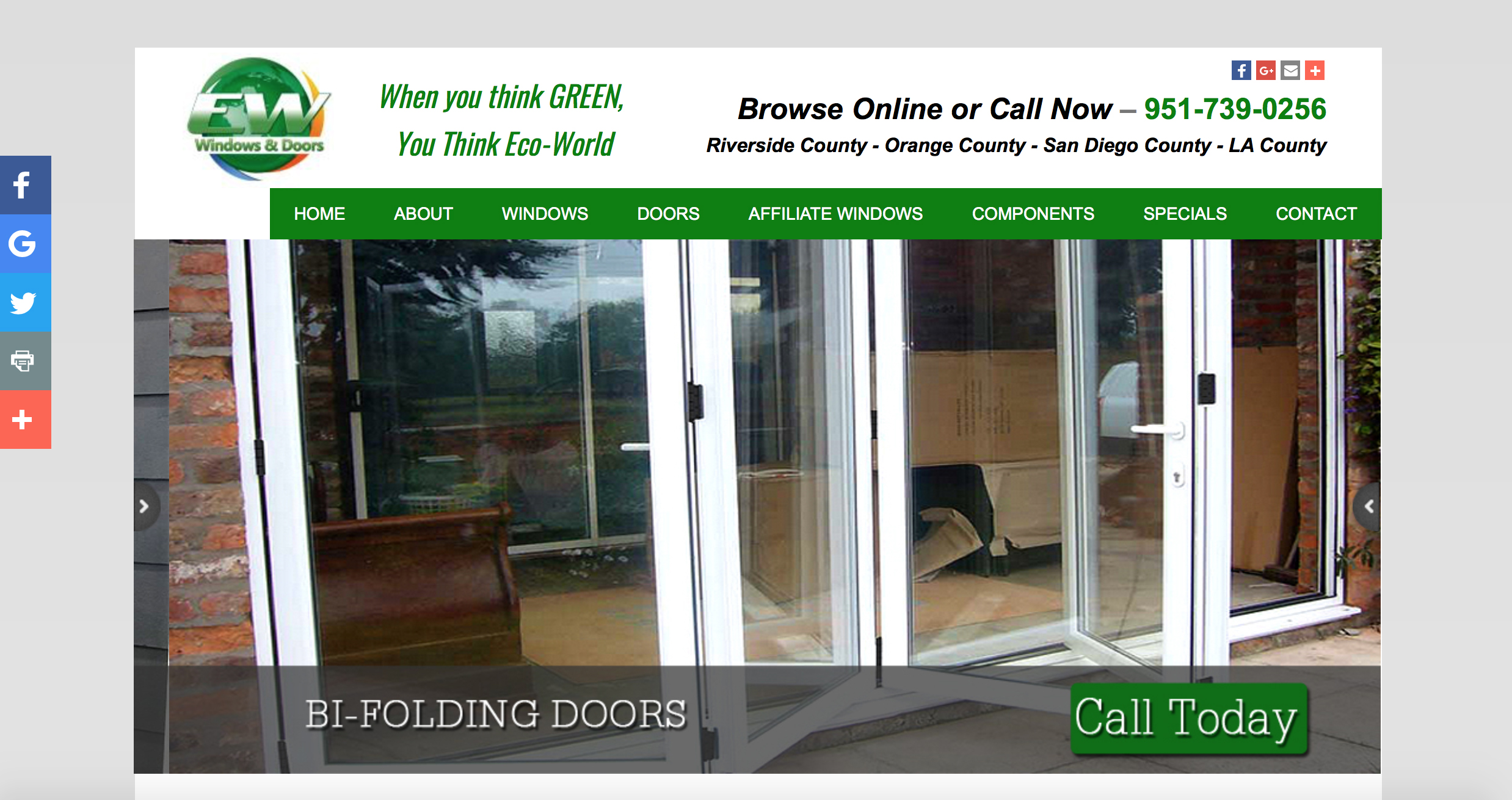 Eco World Windows Web Design