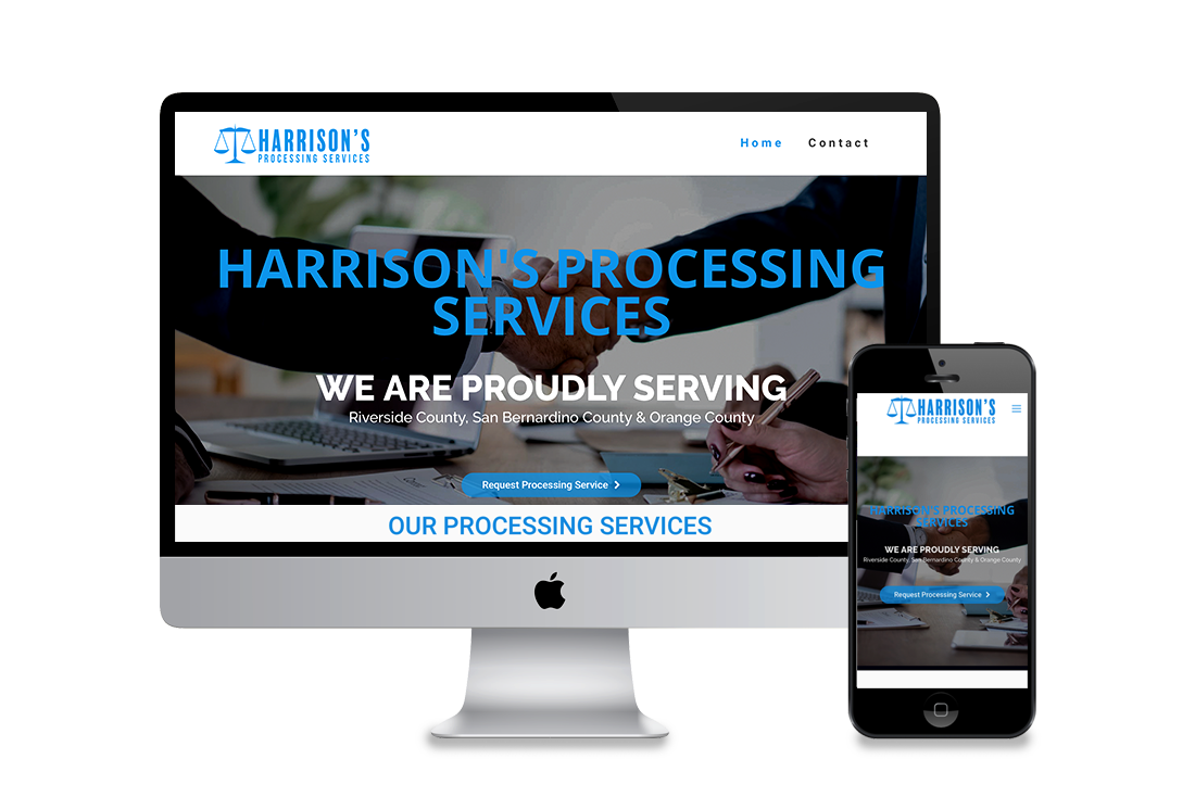 Processing Service Web Design Corona